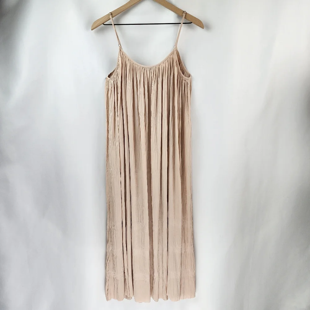 Current Air Anthropologie Women's Blush Sleeveless Midi Dress Size S - Picture 5 of 8